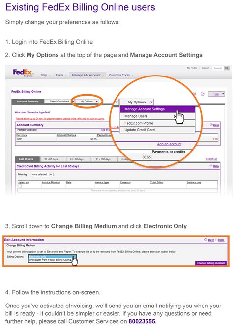 fedex billing|fedex billing online customer.